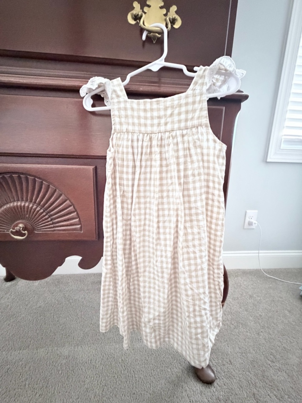 Stitchy Fish Gingham Sundress